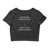 I Am Kicking Cancers Butt Whats Your Superpower? Crop Top