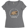 save the trash pandas Women's Triblend Scoop T-shirt