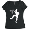 fortnite take the L Women's Triblend Scoop T-shirt