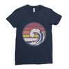 sea wawe Ladies Fitted T-Shirt