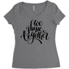 we shine together Women's Triblend Scoop T-shirt