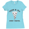 pizza is my spirit animal Ladies Fitted T-Shirt