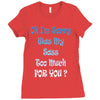 oh i'm sorry was my sass too much Ladies Fitted T-Shirt