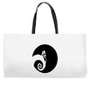 nightmare before christmas black logo Weekender Totes