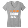 strava made me do it Women's V-Neck T-Shirt
