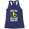 rock out with your guac out Racerback Tank