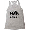 cool story bro Racerback Tank