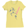 banksy cool darth Ladies Fitted T-Shirt