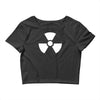 biohazard logo die cut vinyl Crop Top