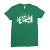 4x4 truck cross bone skull Ladies Fitted T-Shirt