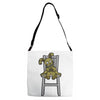 plush bunny Adjustable Strap Totes