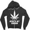 Support Lung Cancer Awareness With A White Cannabis Leaf Zipper Hoodie