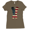jake paul x american flag Ladies Fitted T-Shirt