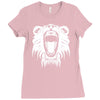 lion head roaring Ladies Fitted T-Shirt
