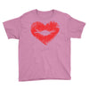 lip print heart Youth Tee