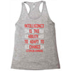 adapt or die encoded (white) Racerback Tank