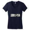 SIMPLE PLAN Women's V-Neck T-Shirt
