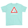 body under construction road sign Youth Tee
