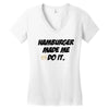Hamburger Women's V-Neck T-Shirt