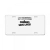 commas save lives License Plate
