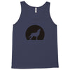 wolf howling at moon Tank Top