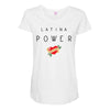 latina power with cute heart Maternity Scoop Neck T-shirt