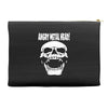 angry metal head Accessory Pouches