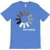 buffering  funny retro loading computer console fashion party T-Shirt