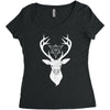 Deer With Diamond Women's Triblend Scoop T-shirt