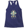 grumpy robot Racerback Tank