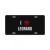 i heart leonard License Plate