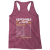 September Girl Facts Libra Racerback Tank