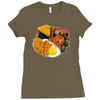 funny full english breakfast, ideal gift or birthday present Ladies Fitted T-Shirt