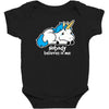 sad unicorn Baby Bodysuit