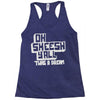 oh sheesh y'all (2) Racerback Tank