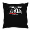 men's funny Throw Pillow
