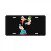 popeye spinach retro mens funny License Plate