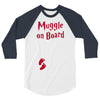 Muggle On Board Red 3/4 Sleeve Shirt