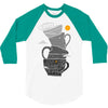 coffee addict 3/4 Sleeve Shirt