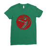 Red Dinosaur Ladies Fitted T-Shirt