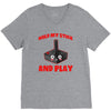 gaming hold and play V-Neck Tee