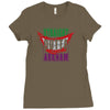 straight outta arkham Ladies Fitted T-Shirt