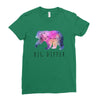 Big Dipper with Galaxy Ladies Fitted T-Shirt