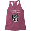 anxious cat Racerback Tank