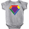 Rainbow LGBT Diamond Baby Onesie