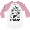 You Cant Scare Me I am Biker Pawpaw 3/4 Sleeve Shirt