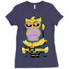 thanos minion Ladies Fitted T-Shirt