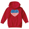 usa flag 2 Youth Hoodie