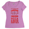 horror movies, pizza and beer Women's Triblend Scoop T-shirt
