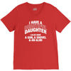 i have a beautiful daughter V-Neck Tee